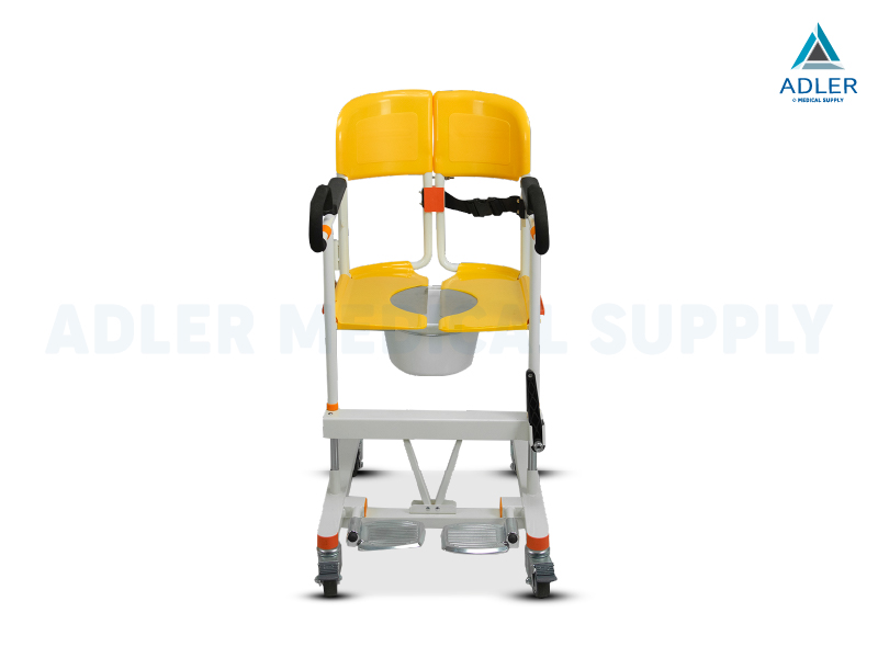 รถเข็นเคลื่อนย้ายผู้ป่วย อเนกประสงค์ รุ่นระบบมือหมุน (Manual Transfer Chair) - รับประกัน 2 ปี