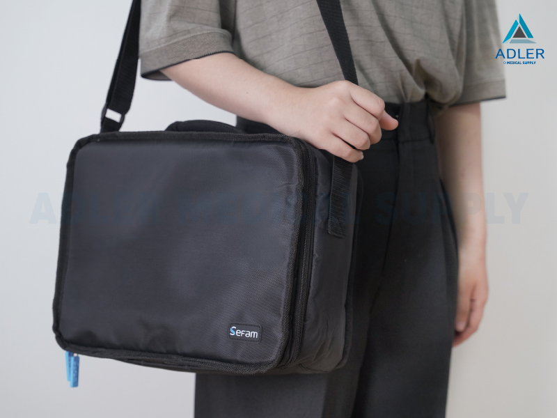 เครื่องช่วยหายใจ Auto Cpap ยี่ห้อ Sefam รุ่น Nea (นวัตกรรมใหม่เสียงเบา) ลดการนอนกรน หยุดหายใจขณะหลับ (ตัวเครื่อง+หม้อทำความชื้น)