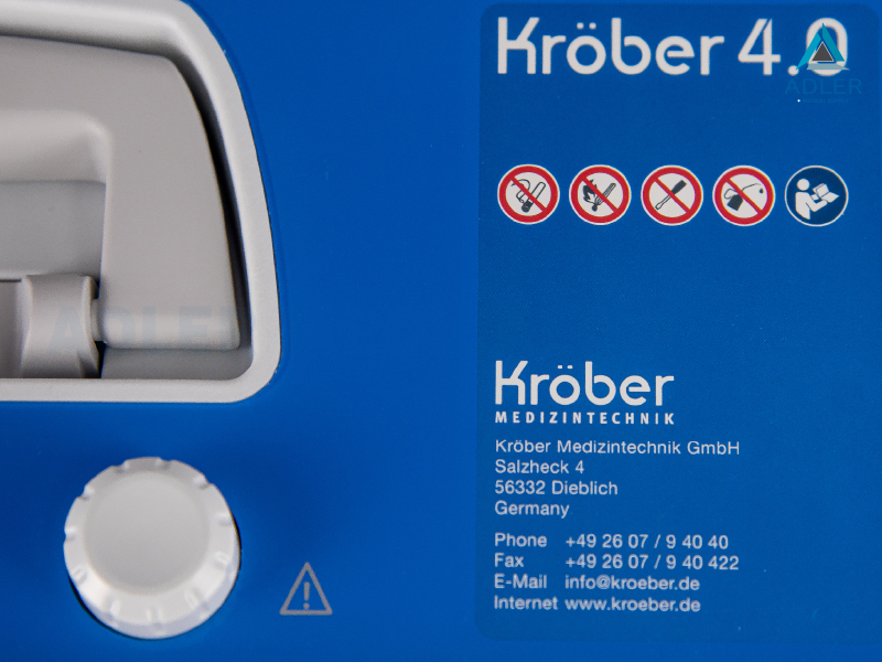 เครื่องเพิ่มความเข้มข้นของออกซิเจน ขนาด 5 ลิตร Kroeber รุ่น 4.0 (Germany)