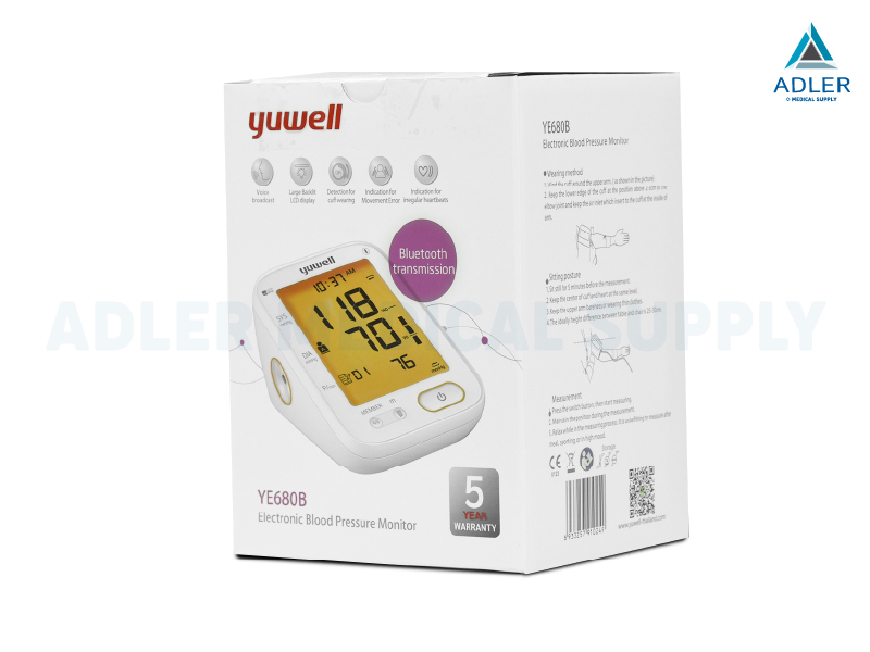 เครื่องวัดความดันโลหิต Yuwell รุ่น YE680B