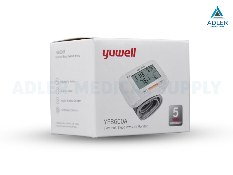 เครื่องวัดความดันโลหิตดิจิตอล แบบข้อมือ Yuwell รุ่น YE8600A