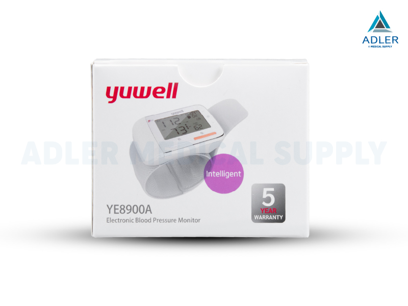 เครื่องวัดความดันโลหิตดิจิตอลแบบพกพา แบบข้อมือ Yuwell รุ่น YE8900A