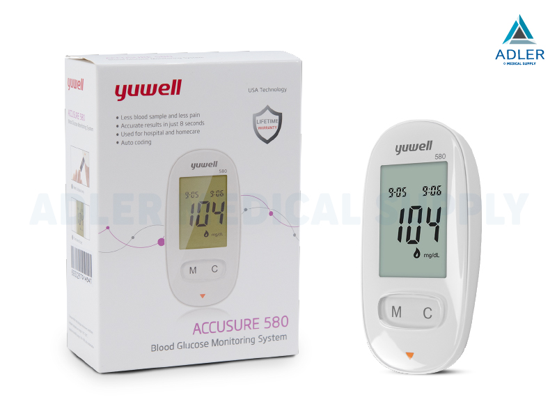 เครื่องตรวจวัดระดับน้ำตาลในเลือด YUWELL Blood Glucose Meter รุ่น 580