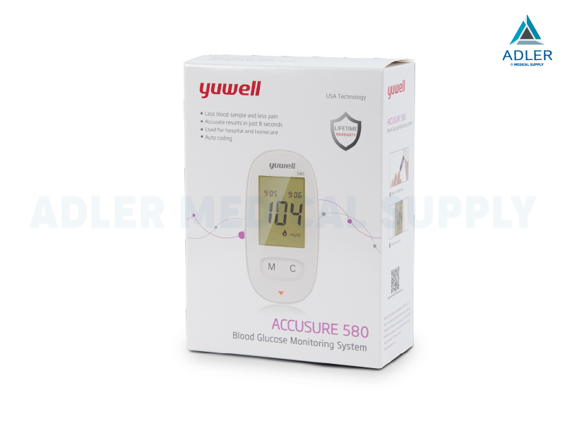 เครื่องตรวจวัดระดับน้ำตาลในเลือด YUWELL Blood Glucose Meter รุ่น 580