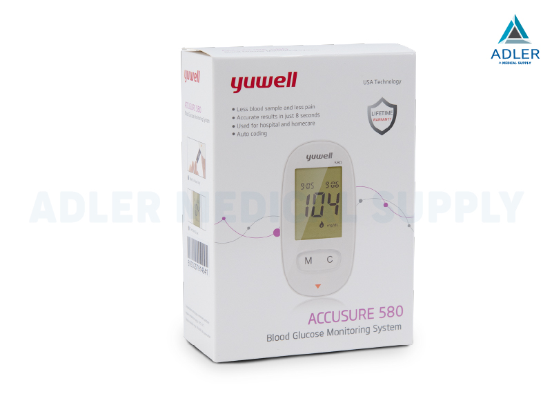 เครื่องตรวจวัดระดับน้ำตาลในเลือด YUWELL Blood Glucose Meter รุ่น 580