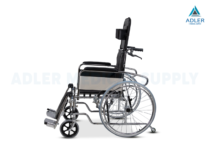 วีลแชร์โรงพยาบาล สำหรับ คนตัวใหญ่ รุ่นปรับเอนนอน (High Back & Reclining Manual Wheelchair)