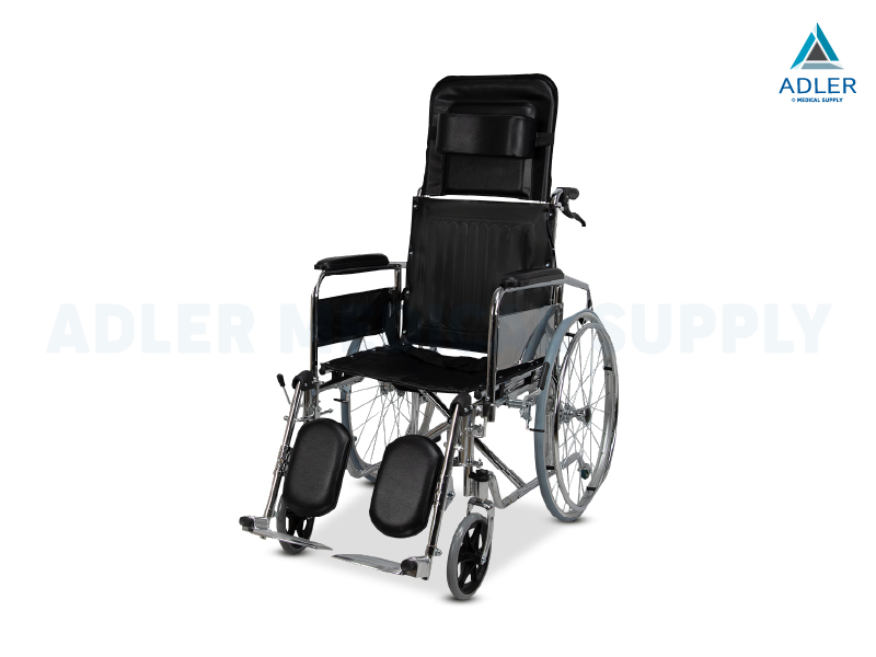 วีลแชร์โรงพยาบาล สำหรับ คนตัวใหญ่ รุ่นปรับเอนนอน (High Back & Reclining Manual Wheelchair)