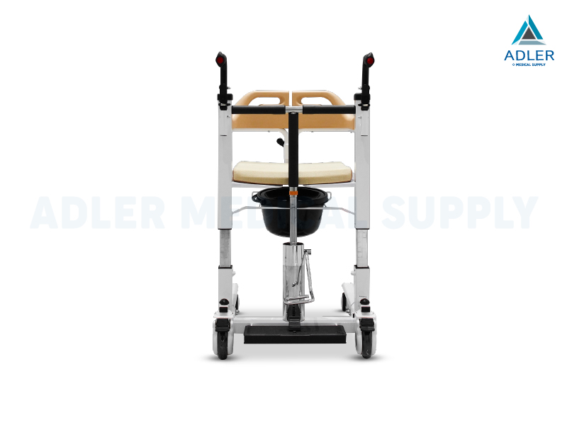 รถเข็นเคลื่อนย้ายคนไข้ (Hydraulic Transfer Chair) รุ่น YK-TC0006 แบบแมนนวล รับประกัน 2 ปี