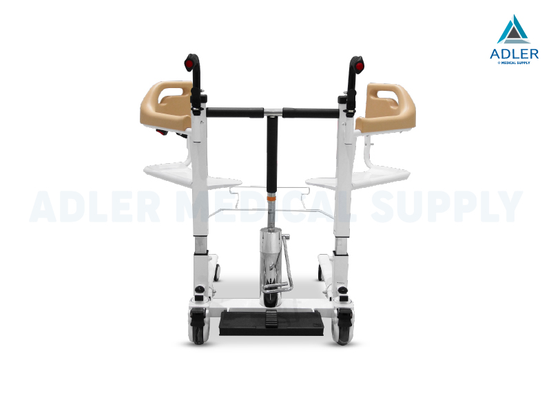 รถเข็นเคลื่อนย้ายคนไข้ (Hydraulic Transfer Chair) รุ่น YK-TC0006 แบบแมนนวล รับประกัน 2 ปี