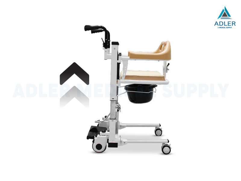 รถเข็นเคลื่อนย้ายคนไข้ (Hydraulic Transfer Chair) รุ่น YK-TC0006 แบบแมนนวล รับประกัน 2 ปี