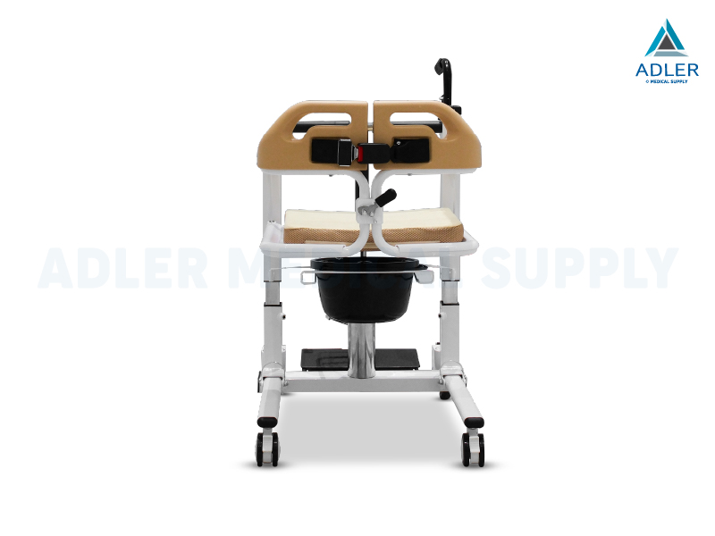 รถเข็นเคลื่อนย้ายคนไข้ (Hydraulic Transfer Chair) รุ่น YK-TC0006 แบบแมนนวล รับประกัน 2 ปี