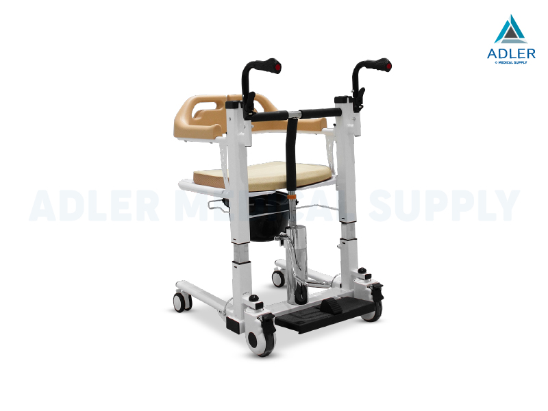 รถเข็นเคลื่อนย้ายคนไข้ (Hydraulic Transfer Chair) รุ่น YK-TC0006 แบบแมนนวล รับประกัน 2 ปี