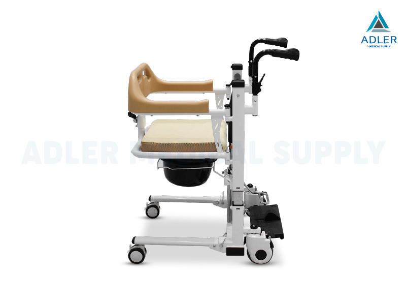 รถเข็นเคลื่อนย้ายคนไข้ (Hydraulic Transfer Chair) รุ่น YK-TC0006 แบบแมนนวล รับประกัน 2 ปี