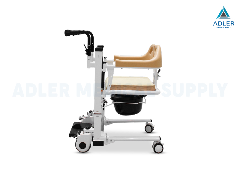 รถเข็นเคลื่อนย้ายคนไข้ (Hydraulic Transfer Chair) รุ่น YK-TC0006 แบบแมนนวล รับประกัน 2 ปี