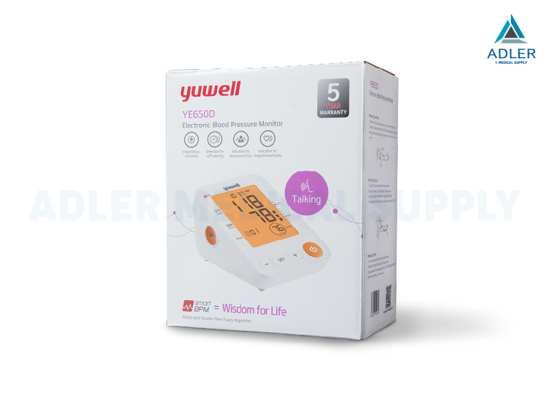 เครื่องวัดความดันโลหิตดิจิตอล พูดได้ Yuwell รุ่น YE650D