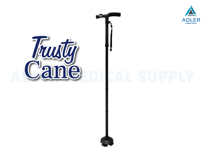 ไม้เท้า Trusty cane พับได้ พร้อมไฟ LED ให้ความสว่าง