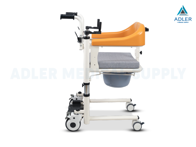 รถเข็นเคลื่อนย้ายผู้ป่วย อเนกประสงค์ รุ่นระบบมือหมุน (Manual Transfer Chair) - รับประกัน 2 ปี รถเข็นเคลื่อนย้ายผู้ป่วย อเนกประสงค์ รุ่นระบบมือหมุน (Manual Transfer Chair) - รับประกัน 2 ปี