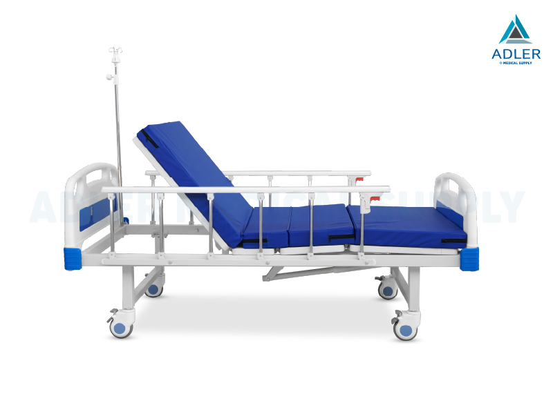เตียงผู้ป่วย 2 ฟังก์ชัน รุ่น HR-S07 แบบมือหมุน (Manual)