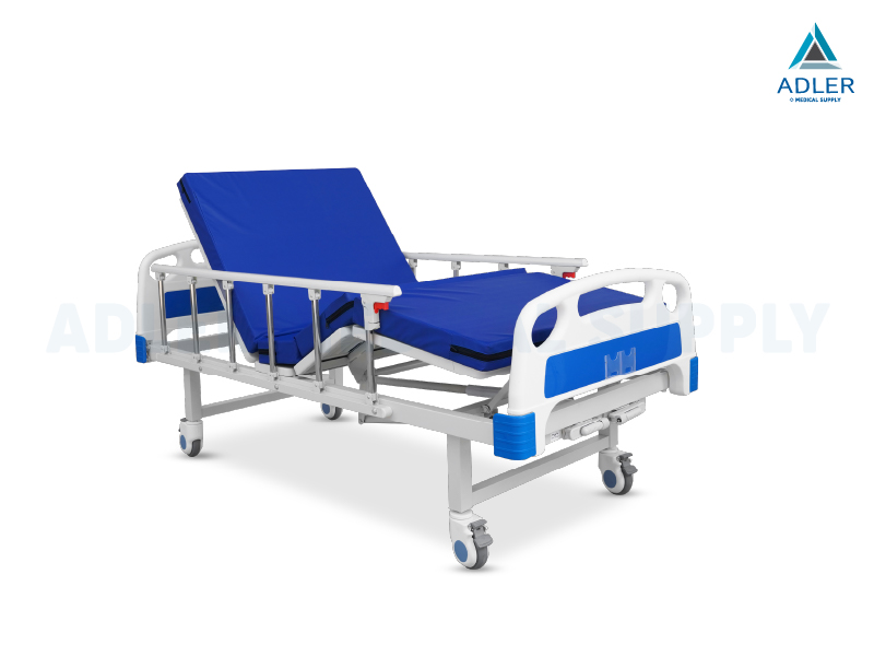 เตียงผู้ป่วย 2 ฟังก์ชัน รุ่น HR-S07 แบบมือหมุน (Manual)