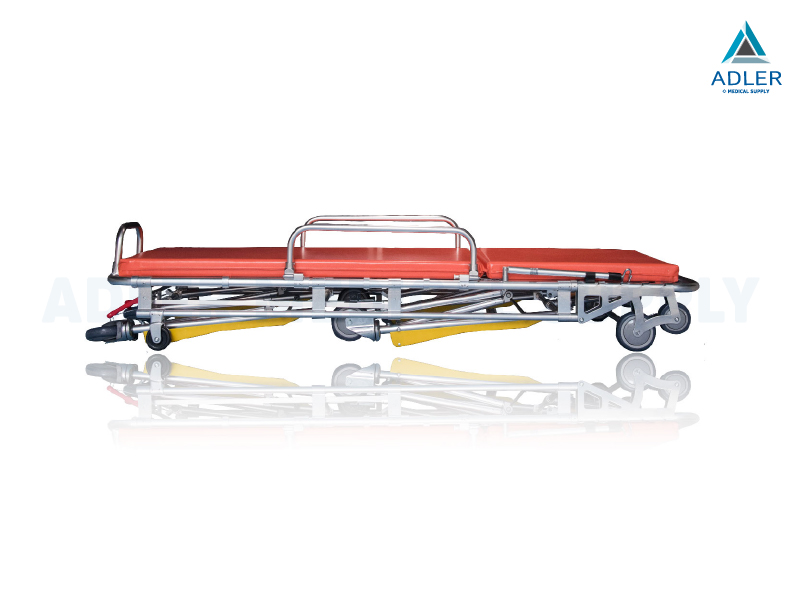เตียงเคลื่อนย้ายผู้ป่วย สำหรับรถฉุกเฉิน (Ambulance) ปรับพนักพิงหลังได้