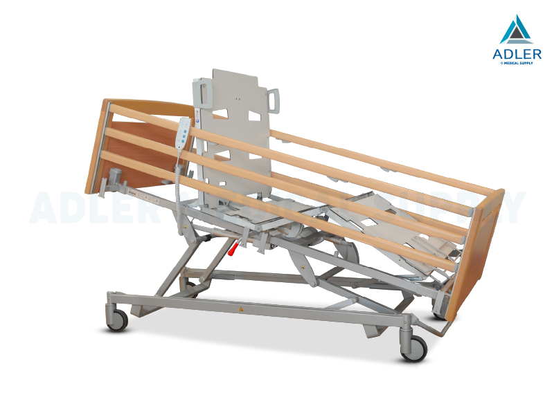 เตียงผู้ป่วยไฟฟ้า ดีไซน์ลายไม้ 7 ฟังก์ชั่น ยี่ห้อ HAELVOET รุ่น Lago Care