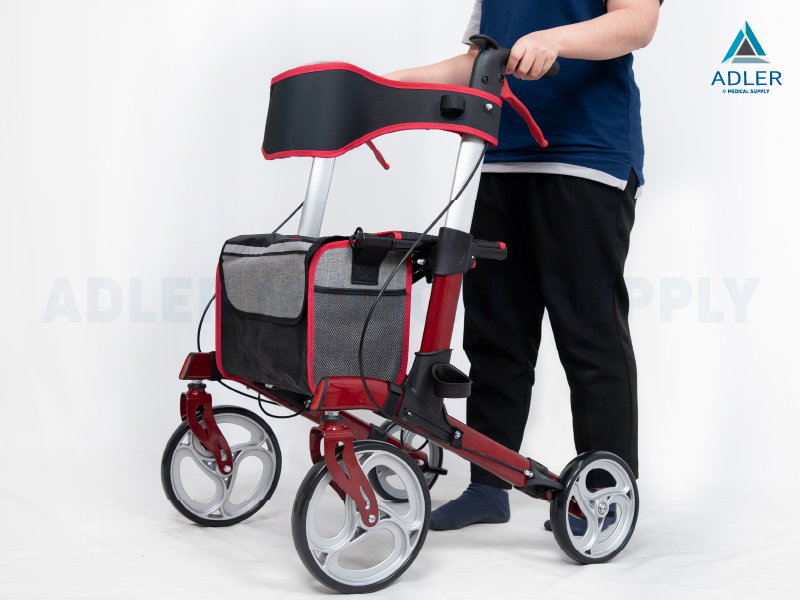 อุปกรณ์ช่วยพยุงเดิน Rollator รุ่น BT803L น้ำหนักเบา พับเก็บง่าย รับประกัน 1 ปี