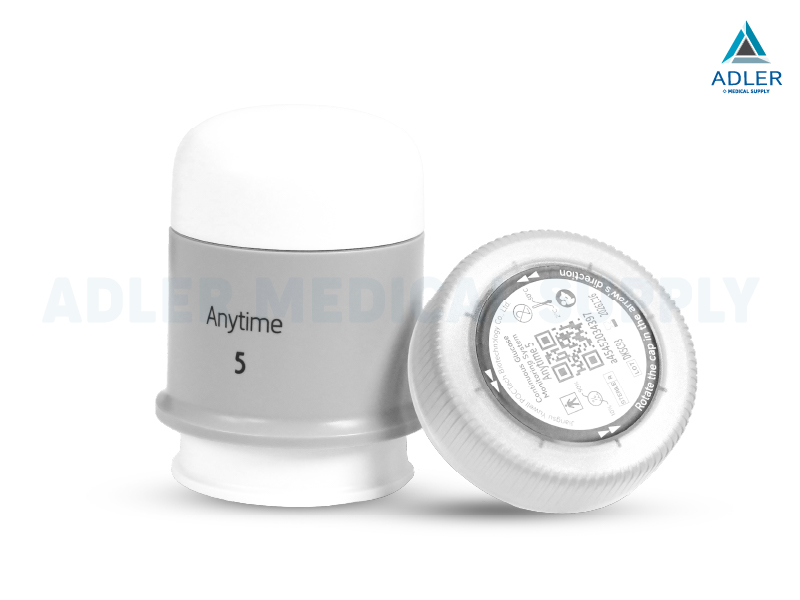 เครื่องตรวจน้ำตาลในเลือดแบบต่อเนื่อง CGM Yuwell Anytime 5 สีเทา
