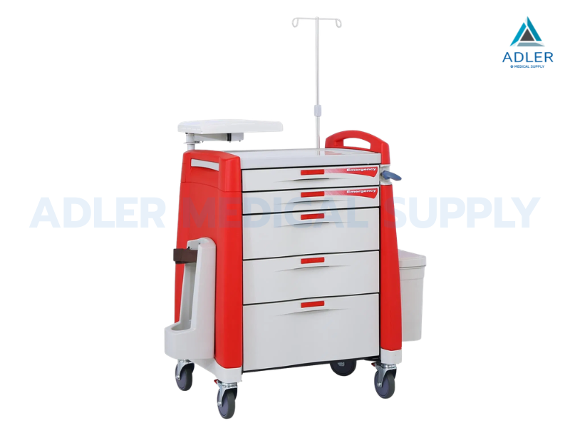 รถเข็นจัดเตรียมยา (Emergency Cart) - รับประกัน 1 ปี