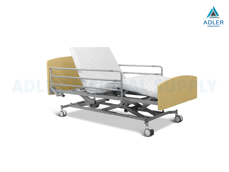 เตียงผู้ป่วยไฟฟ้า 5 ฟังก์ชั่น รุ่น Norel 2 ลายไม้ (Wooden Electric Bed)