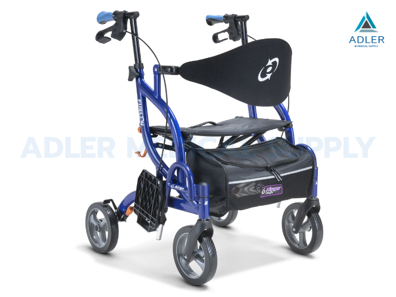 รถเข็นช่วยเดิน อุปกรณ์ช่วยพยุงเดิน Rollator ยี่ห้อ Drive Medical รุ่น Airgo 2in1  รับประกัน 1 ปี