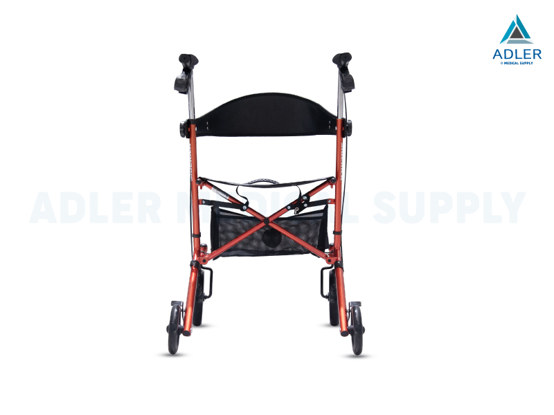 รถเข็นช่วยเดิน อุปกรณ์ช่วยพยุงเดิน Rollator ยี่ห้อ Drive Medical รุ่น Hugo Sidekick Rollator (Orange)  รับประกัน 2 ปี