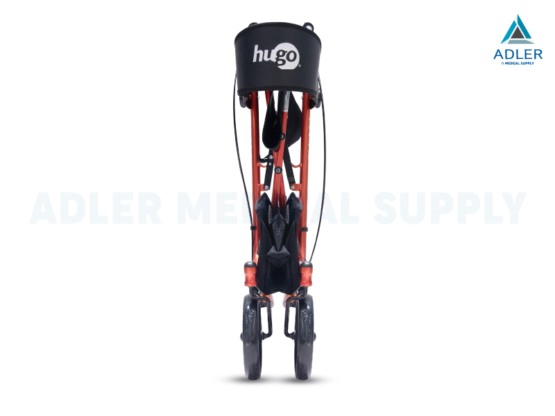 รถเข็นช่วยเดิน อุปกรณ์ช่วยพยุงเดิน Rollator ยี่ห้อ Drive Medical รุ่น Hugo Sidekick Rollator (Orange)  รับประกัน 2 ปี