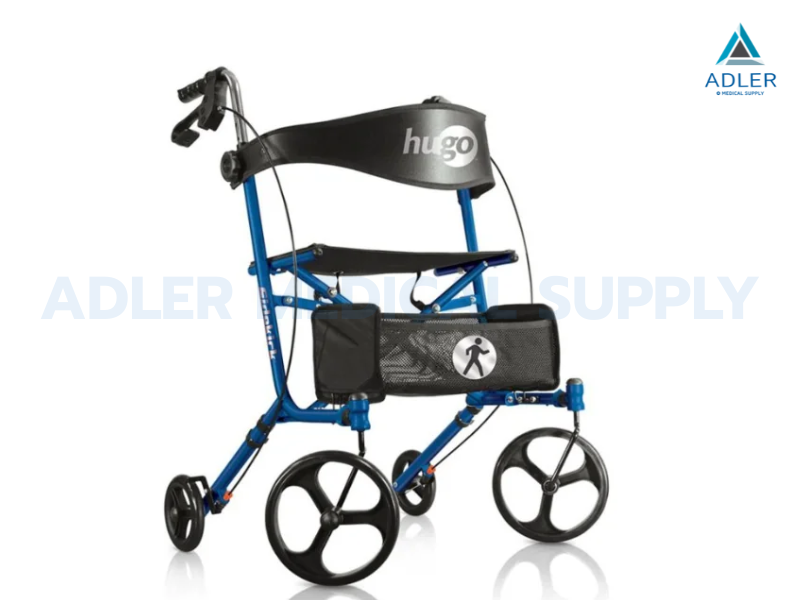 รถเข็นช่วยเดิน อุปกรณ์ช่วยพยุงเดิน Rollator ยี่ห้อ Drive Medical รุ่น Hugo Sidekick Rollator (Blue)  รับประกัน 2 ปี